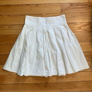 French Connection Pleated White Skirt - Size 4